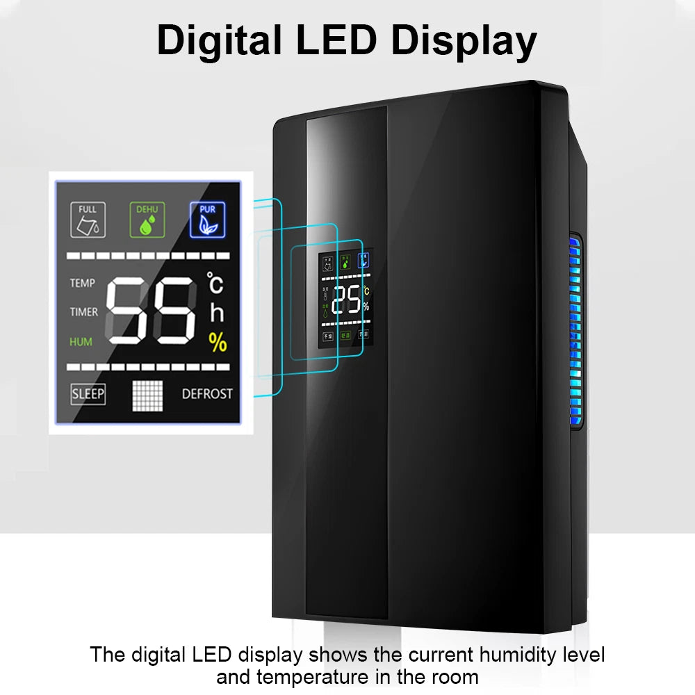 Bio Healing 2.2L Portable Dehumidifier & Air Purifier